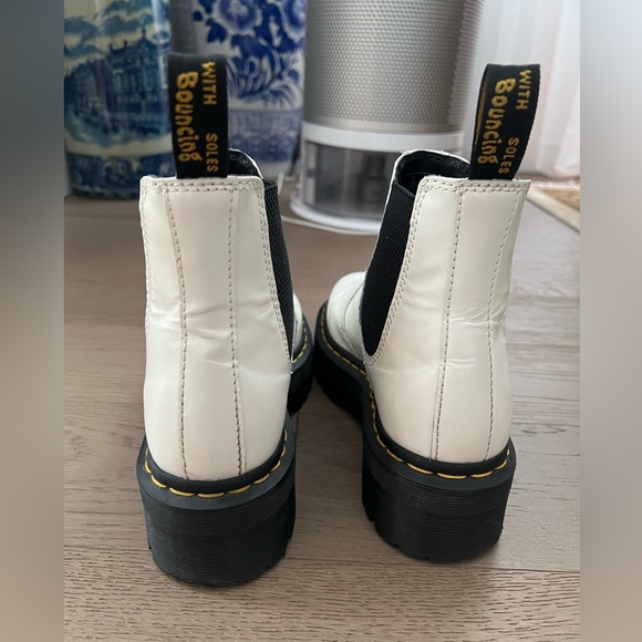 Dr. Martens 2976 Quad Chelsea Platform Boots – White Leather (EU 37 / US M 5) - Picture 10 of 16